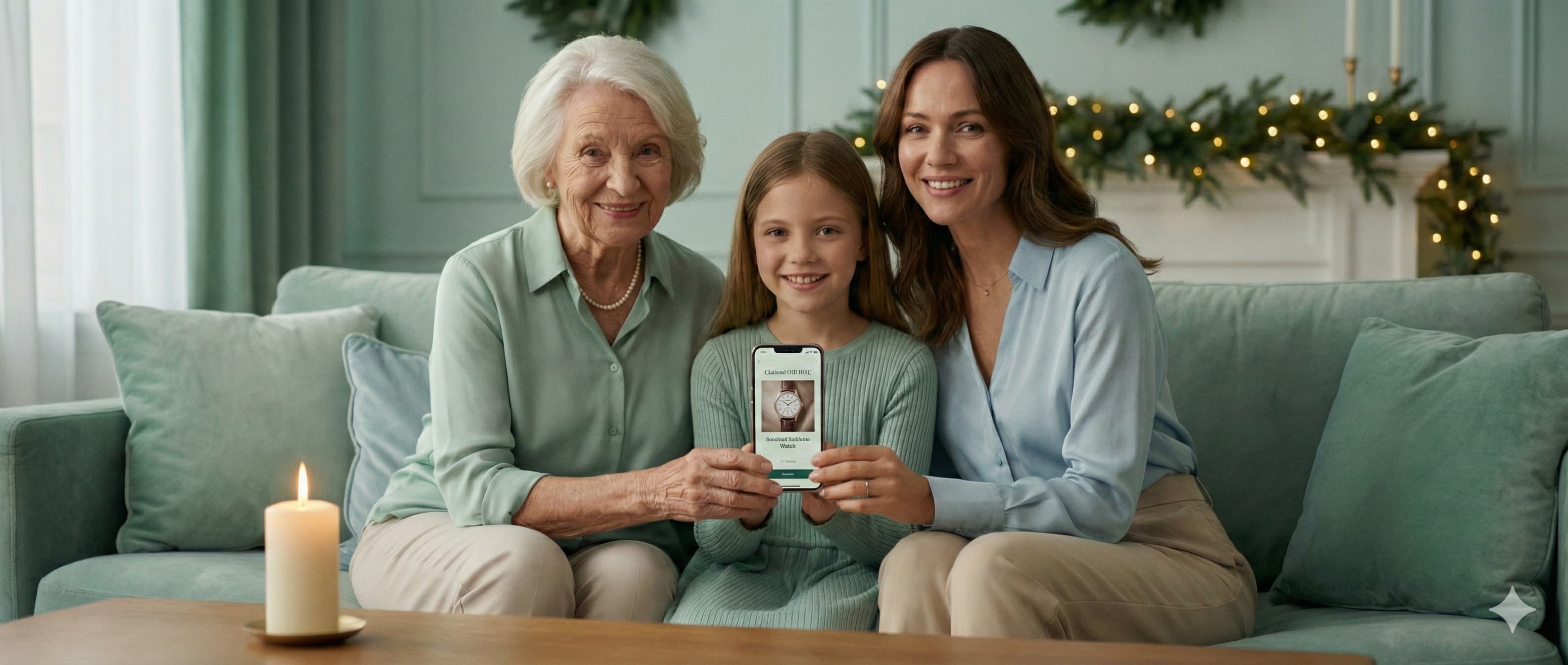 Person adding details to gift photo in mobile app